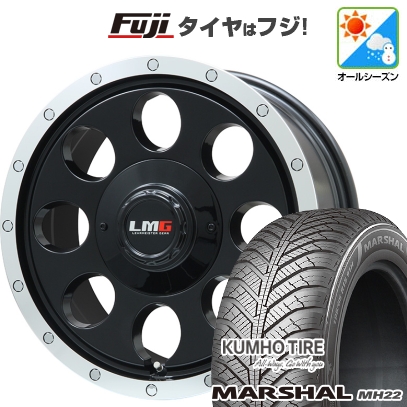 【新品国産車用5穴114.3】 | オールシーズンタイヤ ホイール4本セット | 215/60R17 | マーシャル MH22(限定) | LMG CS-8 17インチ