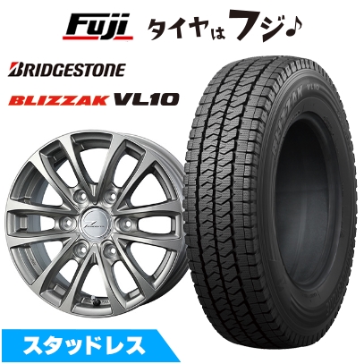 ブリザック VL10 【新品】キャラバン用 スタッドレスタイヤ ホイール4 