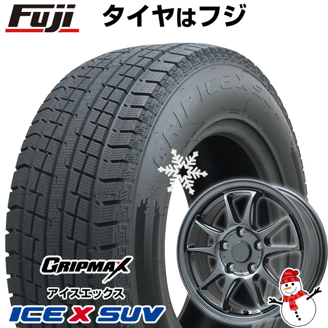 【新品国産5穴114.3車】 スタッドレスタイヤ ホイール4本セット 235/60R18 グリップマックス アイスX SUV BSW(限定)  ブランドル KF28 18インチ