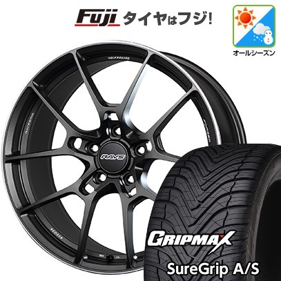 新品国産車用 5穴100 オールシーズンタイヤ ホイール4本セット 225/55R18 GRIP MAX シュアグリップ オールシーズン(限定) RAYS ボルクレーシング G025 18インチ