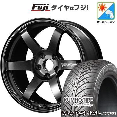 新品国産車用 5穴114.3車 オールシーズンタイヤ ホイール4本セット 215/50R17 マーシャル MH22(限定) RAYS ボルクレーシング TE37 サーガ S-plus 17インチ