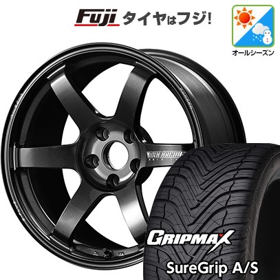 新品国産車用 5穴114.3車 オールシーズンタイヤ ホイール4本セット 225/45R18 シュアグリップ A/S(限定) RAYS ボルクレーシング TE37 サーガ S-plus 18インチ