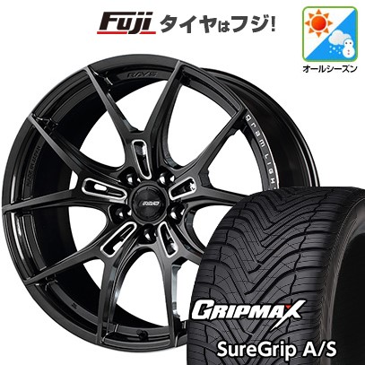 新品国産車用 5穴100車 オールシーズンタイヤ ホイール4本セット 225/40R18 GRIP MAX シュアグリップ オールシーズン(限定) RAYS グラムライツ 57FXZ 18インチ