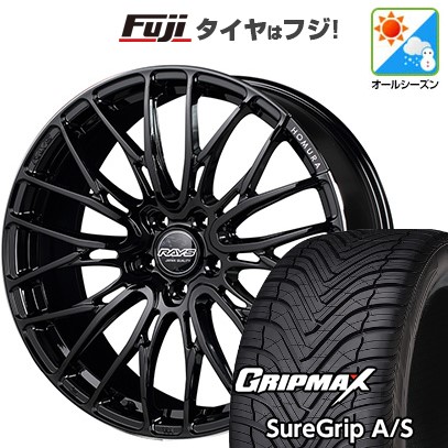 【新品国産車用 5穴114.3車】 オールシーズンタイヤ ホイール4本セット 225/55R18 GRIP MAX シュアグリップ オールシーズン(限定) RAYS ホムラ 2X10BD 18インチ