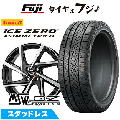 ICE ASIMMETRICO - 【新品】インポート車用 プジョー リフター スタッドレスタイヤ 銀輪4本仕かける 215/60R17 ピレリ 冬季 アイスゼロアシンメトリコ MSW 80 17in