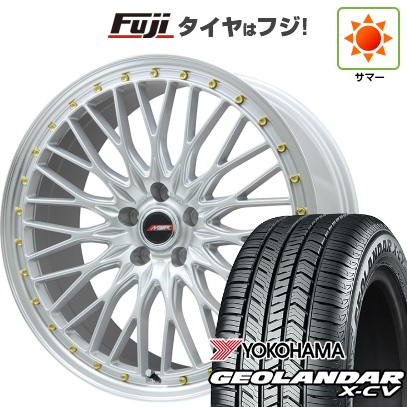 GEOLANDAR - 【新品国産車用5穴114.3】 | 夏タイア 車輪4本仕掛ける | 245/45R20 | ジオランダー X-CV G057 | MER PROMESH しろがね色/リムポリッシュ | 20in 自動車-夏タイヤ、ホイールセット-タイヤ、ホイール