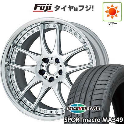 【新品国産5穴114.3車】 夏タイヤ ホイール４本セット 225/45R18 ミレバー スポーツマクロ MA349（限定） ワーク エモーション CR 3P 18インチ : fuji 1261 141886 41779 41779 : フジコーポレーション