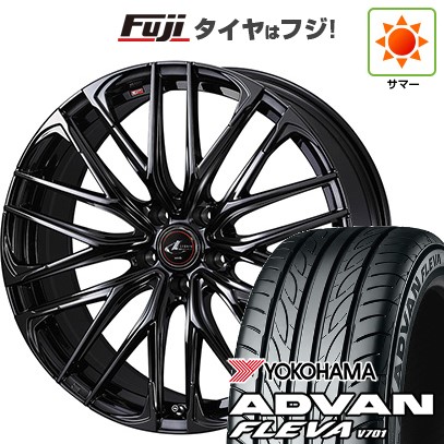 【新品国産車用 5穴114.3車】 夏タイヤ ホイール4本セット 225/35R20 ヨコハマ アドバン フレバV701 WEDS ウェッズ レオニス SK 20インチ