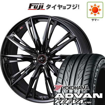 【新品国産車用 5穴114.3車】 夏タイヤ ホイール4本セット 225/35R20 ヨコハマ アドバン フレバV701 WEDS ウェッズ レオニス GX 20インチ