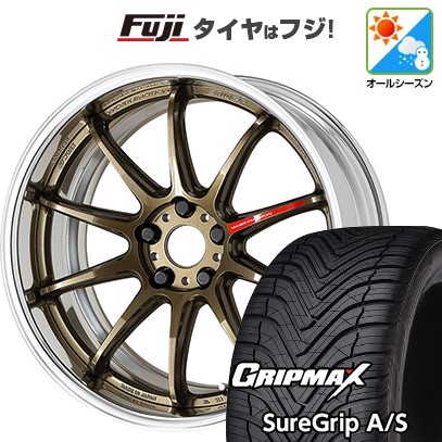 新品国産車用 5穴114.3車 オールシーズンタイヤ ホイール4本セット 215/50R18 シュアグリップ A/S(限定) WORK エモーション ZR10 2P フルリバースリム 18インチ