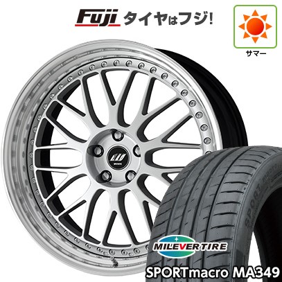 【新品国産車用 5穴114.3車】 夏タイヤ ホイール4本セット 255/35R20 ミレバー スポーツマクロ MA349（限定） WORK ワーク ジスタンス W10M 20インチ