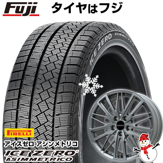 ICE ASIMMETRICO - 【新品】インポート車用 アウディQ2（GA） スタッドレスタイヤ 銀輪4本仕かける 215/50R18 冬季 アイスゼロアシンメトリコ ユーロアクシス ガヤW5 18in