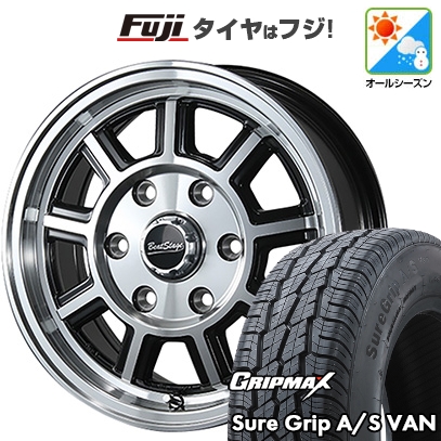 新品 ハイエース200系 オールシーズンタイヤ ホイール4本セット 195R15C 107/105T シュアグリップ A/S Van(限定) ブレスト ビートステージ KS-C 15インチ