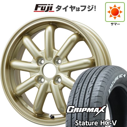 グリップマックス 【新品 軽自動車】軽トラ 夏タイヤ ホイール4本