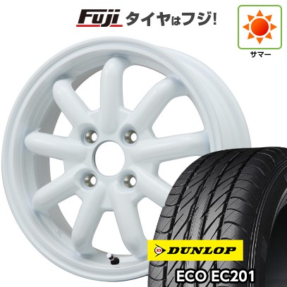 DUNLOP - 【新品 軽自動車】夏タイア 車輪4本仕掛ける 145/80R12 ダンロップ エコ EC201 ブランドルライン 見ず知らずKST-9改 12in 自動車-夏タイヤ、ホイールセット