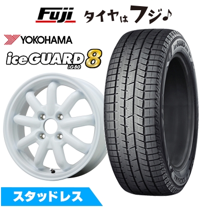 パンク保証付き 新品 軽自動車 N-BOX タント スペーシア スタッドレスタイヤ ホイール4本セット 165/55R15 IG80 ストレンジャーKST-9改 4.5J 15インチ