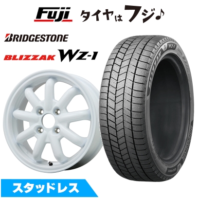 【新品 軽自動車】ハスラー デリカミニ(4WD) スタッドレスタイヤ ホイール4本セット 165/60R15 ブリザック WZ-1 ストレンジャーKST-9改 4.5J 15インチ