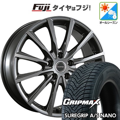 【新品】60系プリウス オールシーズンタイヤ ホイール４本セット 195/60R17 グリップマックス シュアグリップ A/S ナノ ブリヂストン バルミナ AR12 17インチ
