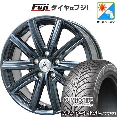 新品国産車用 5穴114.3車 オールシーズンタイヤ ホイール4本セット 235/55R18 クムホ マーシャル MH22(限定) テクノピア アフロディーテ MZ 18インチ