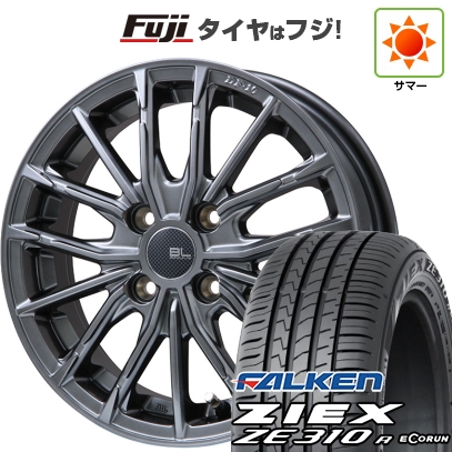 【新品】フィット | 夏タイヤ ホイール4本セット | 185/60R15 | ファルケン ジークス ZE310R エコラン(限定) | DF-10M ハイパーグレー | 15インチ