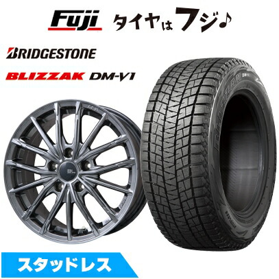【新品国産車用 5穴114.3車】 スタッドレスタイヤ ホイール4本セット 215/60R17 ブリヂストン ブリザック DM-V1 DMV1 ブランドルライン DF-10M 17インチ