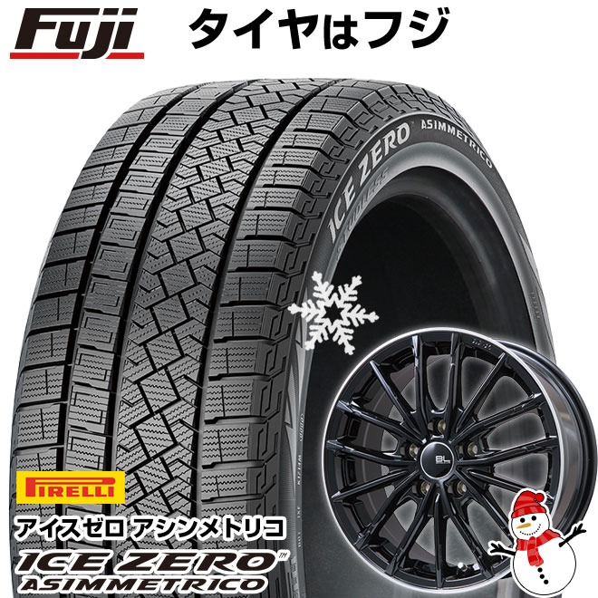 【新品国産車用 5穴114.3車】 スタッドレスタイヤ ホイール4本セット 225/50R18 ピレリ ウィンター アイスゼロアシンメトリコ ブランドルライン DF-10M 18インチ