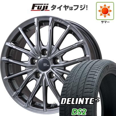 【新品国産車用5穴114.3】 | 夏タイヤ ホイール4本セット | 205/65R15 | デリンテ DS2(限定) | ブランドルライン DF-10M ハイパーグレー | 6J 15インチ