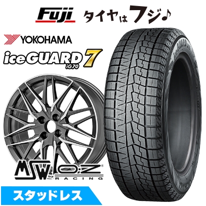 【新品】アバルト595 スタッドレスタイヤ ホイール4本セット 205/40R17 ヨコハマ アイスガード7 セブンIG70 MSW by OZ Racing MSW 50 7J 17インチ