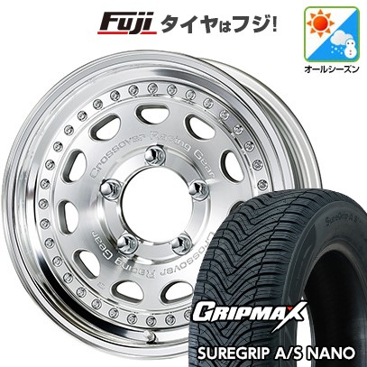 【新品】ジムニーシエラ オールシーズンタイヤ ホイール4本セット 195/80R15 グリップマックス SUREGRIP A/S NANO(限定) ワーク クラッグ ガルバトレ 15インチ