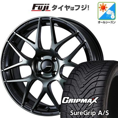 【新品国産車用 5穴114.3車】 オールシーズンタイヤ ホイール4本セット 225/45R18 GRIP MAX シュアグリップ オールシーズン(限定) WEDSスポーツ SA-27R 18インチ