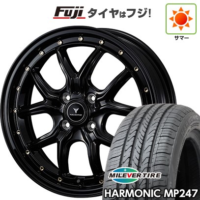【新品 軽自動車】エブリイワゴン サマータイヤ ホイール4本セット 165/50R15 ミレバー ハーモニック MP247(限定) ウェッズ ノヴァリス アセット S1 15インチ