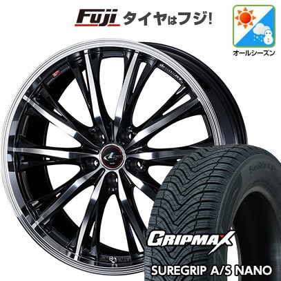 【新品】ライズ/ロッキー（ハイブリッド） オールシーズンタイヤ ホイール４本セット 195/60R17 シュアグリップ A/S ナノ ウェッズ レオニス RT 17インチ