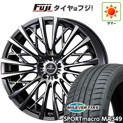 新品国産車用 5穴114.3車 夏タイヤ ホイール4本セット 235/55R18 ミレバー スポーツマクロ MA349（限定） WEDS ウェッズ クレンツェ シュリット 855EVO 18インチ