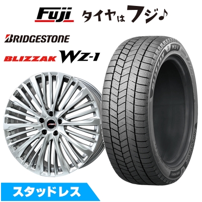 新品 クラウンクロスオーバー スタッドレスタイヤ ホイール4本セット 225/45R21 ブリヂストン ブリザック WZ-1 プレミックス MER-X (R14ボルト) 8J 21インチ