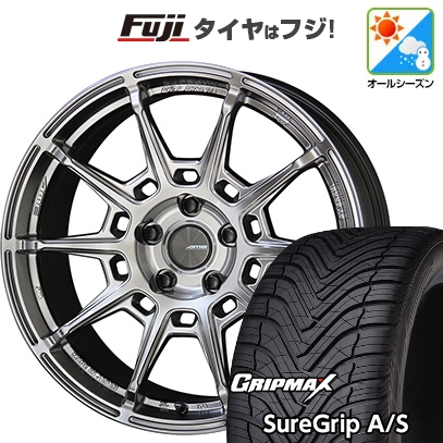 【新品国産車用 5穴114.3車】 オールシーズンタイヤ ホイール４本セット 235/60R18 グリップマックス SUREGRIP A/S 共豊 ガレルナ レフィーノ 18インチ