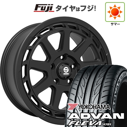 【新品国産車用 5穴100車】 夏タイヤ ホイール4本セット 215/40R18 ヨコハマ アドバン フレバV701 OZ SPARCO グラベル 18インチ