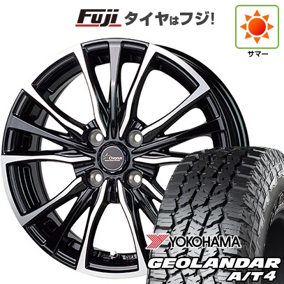 【新品】N-BOX タント スペーシア 夏タイヤ ホイール4本セット 155/65R14 ヨコハマ ジオランダー A/T4 G018 RBL ホットスタッフ クロノス CH-110 4.5J 14インチ