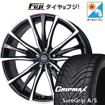 【新品国産車用 5穴114.3車】 オールシーズンタイヤ ホイール4本セット 225/55R19 グリップマックス シュアグリップAS ホットスタッフ クロノス CH-110 19インチ