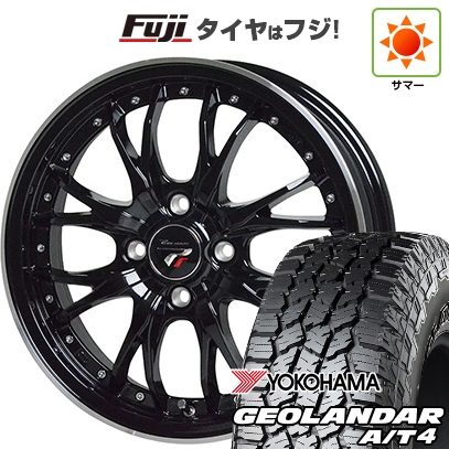 【新品】N-BOX タント スペーシア 夏タイヤ ホイール4本セット 155/65R14 ヨコハマ ジオランダー A/T4 G018 RBL ホットスタッフ プレシャス HM-3 4.5J 14インチ