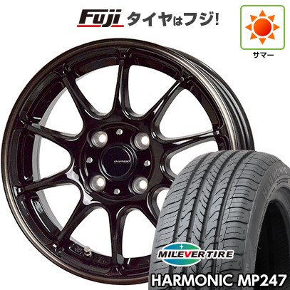 【新品 軽自動車】 朱夏タイア 車輪4本仕掛ける 165/55R14 ミ生き胆 ハーモニック MP247(押さえる) 熱っぽい原材料 ジースピード P-07 14in タイヤ、ホイール-自動車