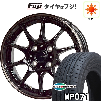 【新品国産車用4穴100】 | 夏タイア 銀輪4本仕かける | 185/60R15 | ミ生き胆 ミレコンフォート MP071(押さえる) | 熱っぽい原材料 ジースピード P-07 | 15in