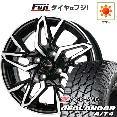 【新品 軽自動車】N-BOX タント スペーシア 夏タイヤ ホイール4本セット 155/65R14 ヨコハマ ジオランダー A/T4 G018 RBL クロノス CH-112 4.5J 14インチ