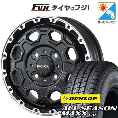 【新品 軽自動車】軽トラ オールシーズンタイヤ ホイール4本セット 145/80R12 80/78N オールシーズンMAXX VA1 バーンズテック プロックストリーム 12インチ