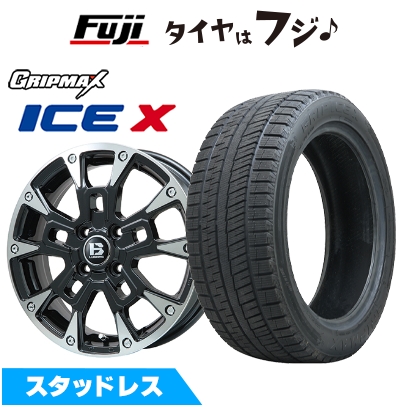 Ice X - 新品 軽自動車 ハスラー デリカミニ(4WD) スタッドレスタイヤ 車輪4本仕掛ける 165/60R15 グリップマックス 内燃機関X BSW(押さえる) B-LUGNAS BRD 15in 車、バイク、自転車-タイヤ、ホイール