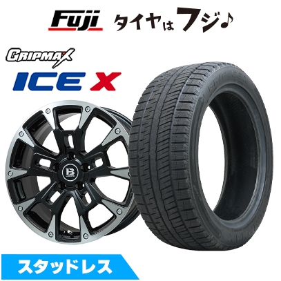 【新品国産車用 5穴114.3車】 スタッドレスタイヤ ホイール4本セット 215/60R17 グリップマックス アイスX BSW(限定) ビッグウエイ B-LUGNAS BRD 17インチ