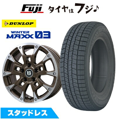 新品 国産車用 5穴114.3車 スタッドレスタイヤ ホイール4本セット 215/70R16 ダンロップ ウインターマックス03 WM03 B-LUGNAS BRD 16インチ