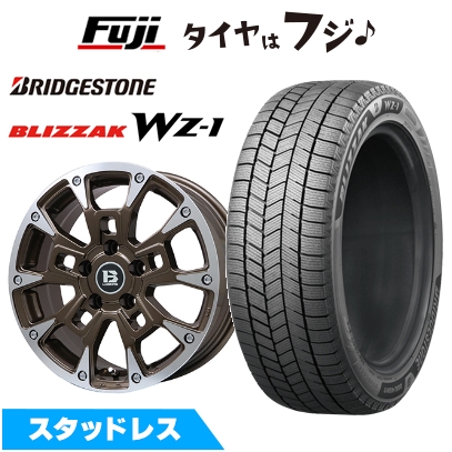 【新品国産車用 5穴114.3車】 スタッドレスタイヤ ホイール4本セット 215/70R16 ブリヂストン ブリザック WZ-1 ビッグウエイ B-LUGNAS BRD 6.5J 16インチ