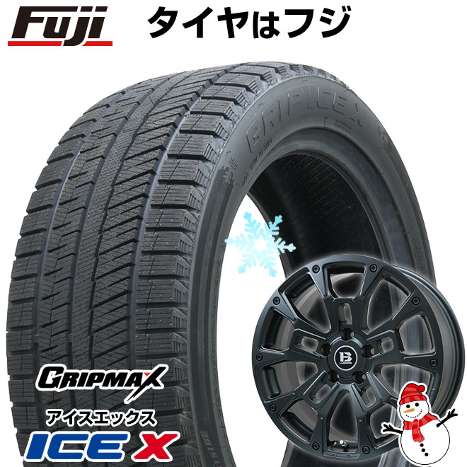 Ice X - 30系アルファード/ヴェルファイア スタッドレスタイヤ 銀輪4本仕かける 235/50R18 グリップマックス 内燃機関X BSW(押さえる) ビッグウエイ B-LUGNAS BRD 18in
