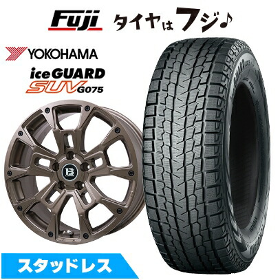 【新品国産車用 5穴114.3車】 スタッドレスタイヤ ホイール4本セット 215/70R16 ヨコハマ アイスガード SUV G075 ビッグウエイ B-LUGNAS BRD  16インチ