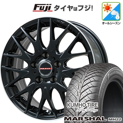 【新品国産車用5穴114.3】 | オールシーズンタイヤ ホイール4本セット | 215/65R16 | マーシャル MH22(限定) | レイシーン プラバ9MJrII | 6.5J 16インチ